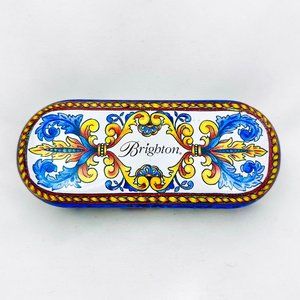 Brighton Eyeglass/Sunglass Lined Tin Blue/Yellow /White